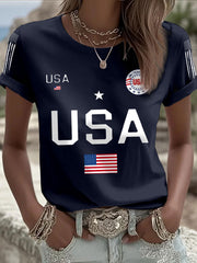 Women's USA Flag T-Shirts