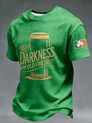 Men's Hello Darkness My Old Friend Waffle Short Sleeves T-shirt