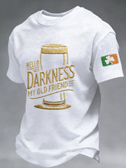 Men's Hello Darkness My Old Friend Waffle Short Sleeves T-shirt