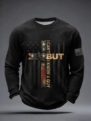 Men's I Can't But I Know A Guy Print Waffle T-Shirt