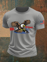 Men's American Hockey Printed Casual T-Shirt