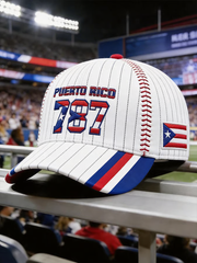 Unisex Puerto Rico Baseball Printed Hat
