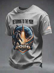 Men's Return To The Moon 2026 Casual Tee