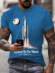 Men's Return To The Moon 2026 Casual Tee
