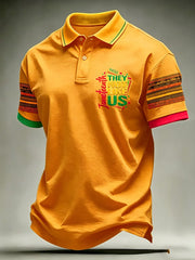 Men's Juneteenth They Not Like Us Since 1865 Print Casual Polo