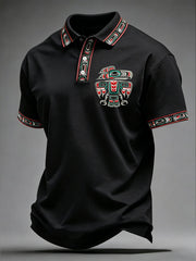 Men's Indigenous Totem Art Casual Top