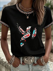 Women's Indigenous Totem Art Casual Shirt