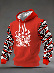 Men's Indigenous Totem Art Casual Hoodie