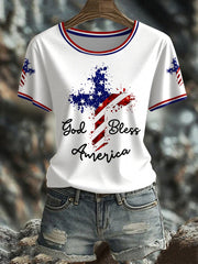 Women's America Printed T-shirt
