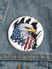 Anniversary Printed Brooch