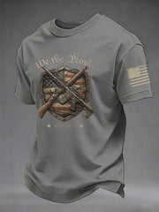 Men's USA 1776-2026 Printed Casual T-Shirt