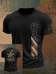 Men's USA 1776-2026 Printed Casual T-Shirt