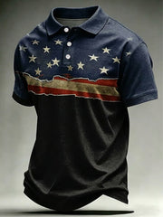 Men's America Print Casual Top