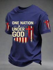 Men's Independence Day One Nation Under God Print Tee