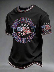 Men's Independence Day One Nation Under God Print Tee