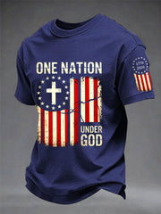 Men's Independence Day One Nation Under God Print Tee