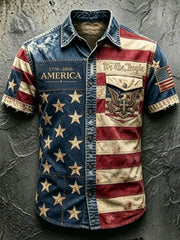 Men'S 250Th Anniversary National Faith Print Shirt