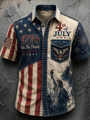 Men's 250Th Anniversary National Faith Print Shirt