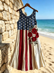 Women's America Floral Print Dress