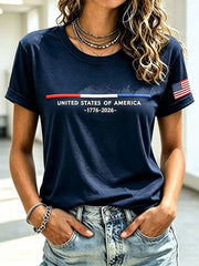 Women's United States 1776-2026 Short-sleeved T-shirt