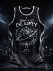 Men's Alien Art Basketball Lover Printed Tank Tops