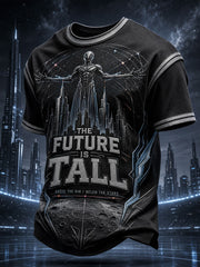 Men's Alien Art Basketball Lover Printed T-shirt