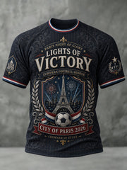 Men's French Football Paris Championship Printed T-shirt