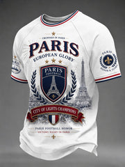 Men's French Football Paris Championship Printed T-shirt