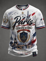 Men's French Football Paris Championship Printed T-shirt