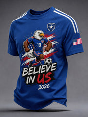 Men's Gift For Soccer Fans Print Casual Tee