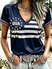 Women's USA 1776-2026 Short-sleeved T-shirt