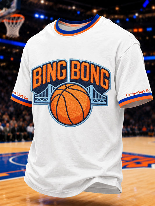 Men's Gift For Basketball Fans Print Casual Tee