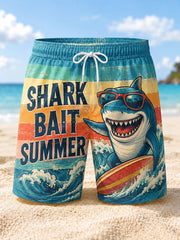 Men's SHARK BAIT SUMMER Printed Beach Shorts