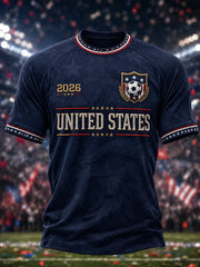 Men's Gift For Soccer Fans Print Casual Tee