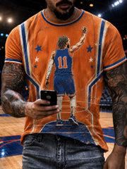 Men's New York Basketball Printed T-shirt