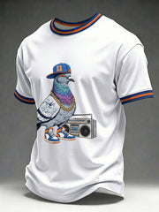 Men's Basketball Pigeon Print T-shirt