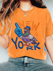 Women's Basketball Pigeon Retro T-shirt