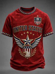 Men's Gift For Soccer Fans Print Casual Tee
