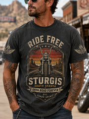 Men’s Sturgis Motorcycle Rally Skull Graphic Tee