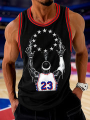 Men's Gift For Basketball Fans No.23 Print Casual Tank Top