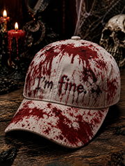 Unisex Halloween Print Hat
