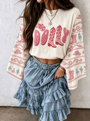 Women's Western Music Commemorative Tops