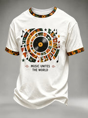 Men's music Printed T-shirt