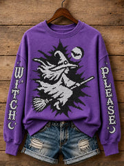 Women's Halloween Print Sweatshirt
