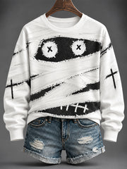 Women's Halloween Print Sweatshirt