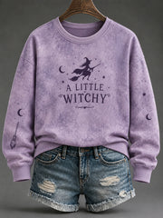 Women's Halloween Print Sweatshirt