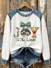 Women's Joy To The World Printed Casual Top