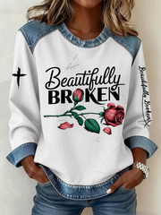 Women's Country Music Print Casual Top