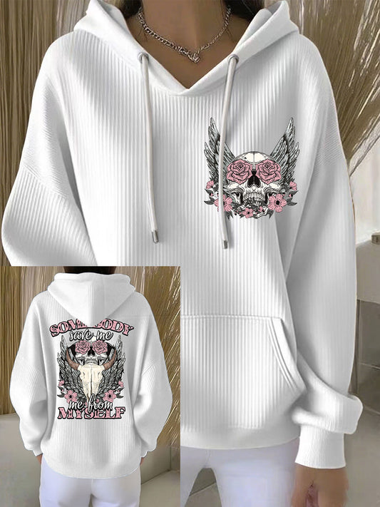 Women's Country Music Print Casual Hoodie