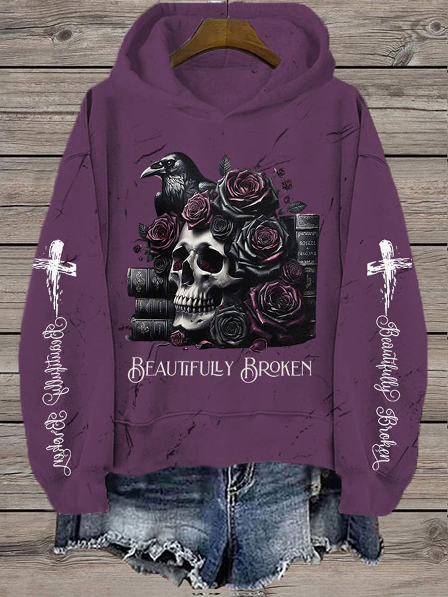 Women's Country Music Print Casual Hoodie
